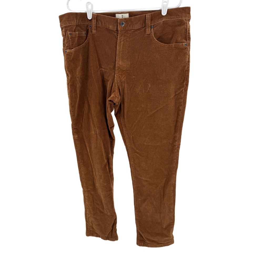 Mutual Weave Men's Corduroy Pants tan light brown 38x30 business casual neutral